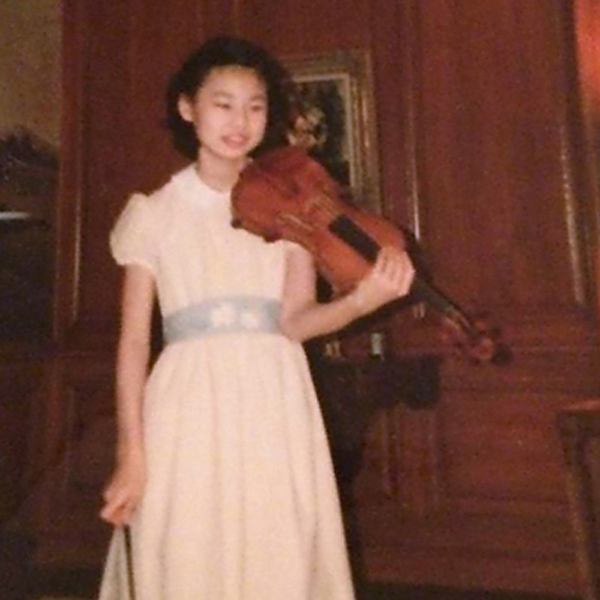 Midori with violin